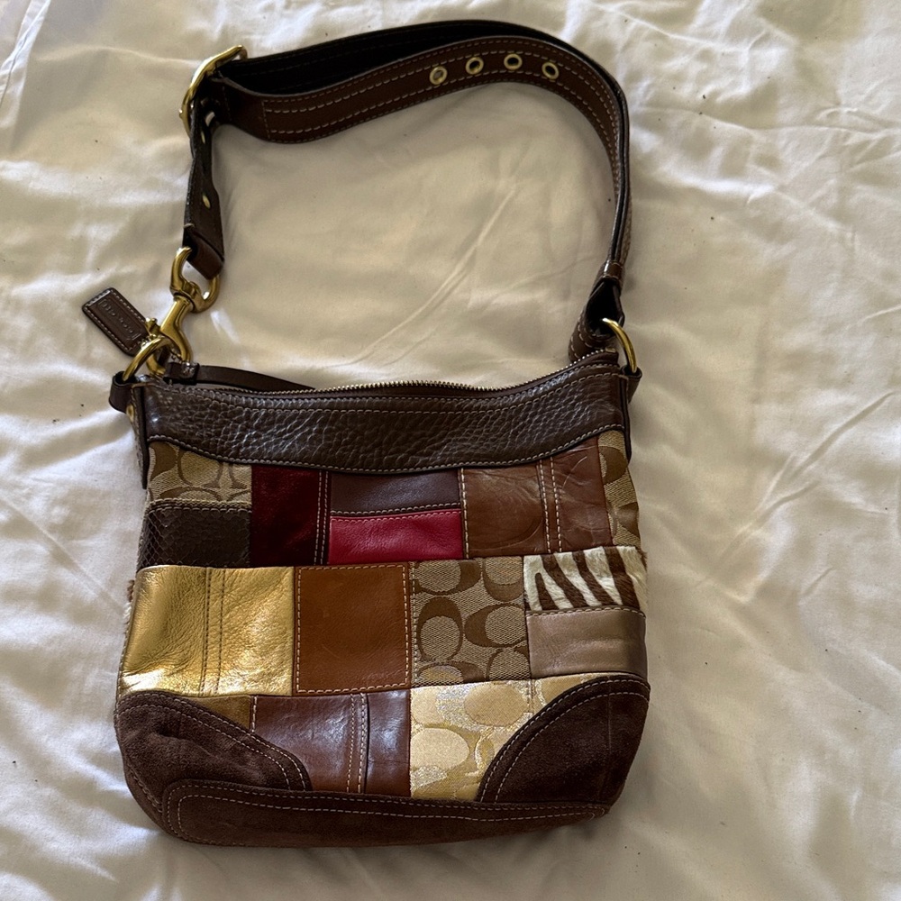 Coach Multicolor Patchwork Shoulder Bag - Picture 2 of 3